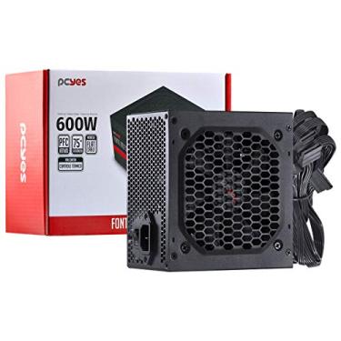 Imagem de FONTE ATX SPARK 75+ 600W - PFC ATIVO - CABOS FLAT - PXSP600WPT, PCYES, 31822