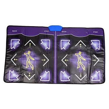 Imagem de Almofada dupla de dança, cobertores antiderrapantes de degrau de dança com 100 canções de dança e 160 jogos, tapete de dança musical eletrônico suporta vários modos, brinquedo de jogo de dança multimídia HD (EUA)