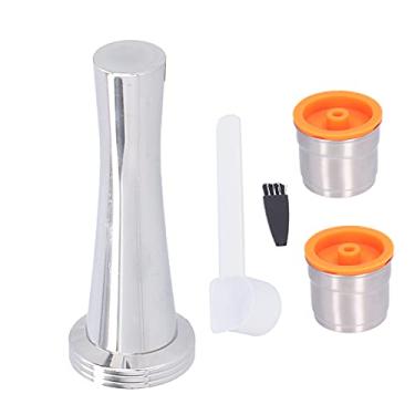 Imagem de Cápsulas de café recarregáveis de aço inoxidável copo de café reutilizável copo de filtro de café de metal para acessórios de escritório Cafe