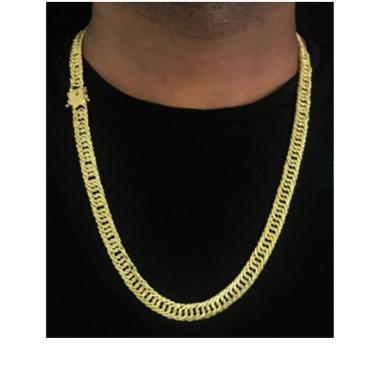 Imagem de Corrente Grumert Tripla 10 mm de moeda antiga camadas grossa