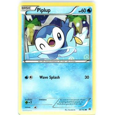 Imagem de Pokémon - Piplup (36/162) - Carta Colecionável Água Básica do Conjunto BREAKthrough