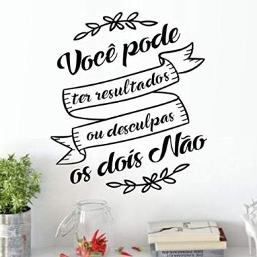 Imagem de Adesivo de parede frase Você pode tamanho 50cmx60cm