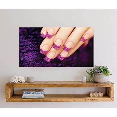 Imagem de Adesivo Decorativo Salão de Beleza Manicure Tam 90cmx50cm