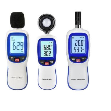 Imagem de Kit Segurança Com Decibelímetro-Luxímetro-Termo-Higrômetro