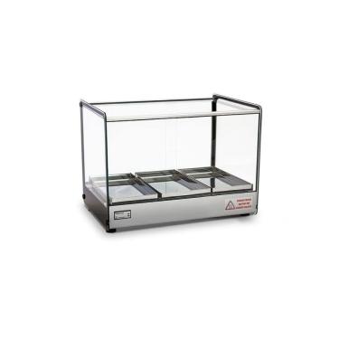 Imagem de Estufa Vitrine Quadrada Salgados 3 Bandejas EVR BC Titã