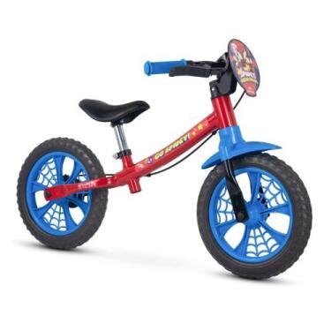 Imagem de Bicicleta Infantil Equilíbrio Balance Nathor 12" Homem Aranha