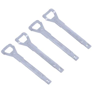 Imagem de 2 pares (4 peças) de substituição de chave de ferramentas de remoção estéreo. Unidade de ferramenta de remoção de rádio de carro rádio CD Player pinos chave Fiitings Pin Ferramentas estéreo
