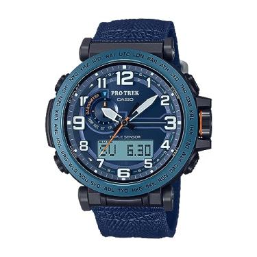 Imagem de Casio Série PRG601 | Pro Trek | 100 m WR | Cronômetro 1/100 SEC | Bússola/Alt/Baro-Thermo | Potência solar resistente/cronômetro atômico | Cronômetro 1-100 SEC | Temporizador de contagem regressiva |