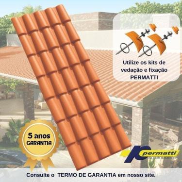 Imagem de Kit com 5 Telhas Pvc Plan 242x88cm Permatti Ceramica Ceramica