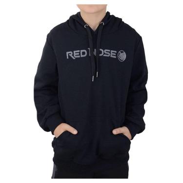 Imagem de Blusa Juvenil Masculina Red Nose Canguru Preta - 9710072-Masculino