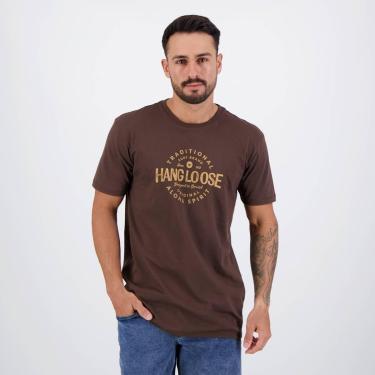 Imagem de Camiseta Hang Loose Roundtyp Marrom-Masculino