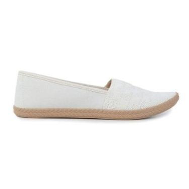 Imagem de Sapatilha Feminina Moleca Branca Off - 5287-Feminino