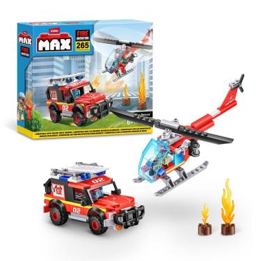 Imagem de Blocos de Montar Max City Fire Rescue 265 peças