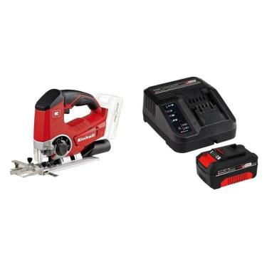 Imagem de Serra Tico Tico a Bateria Te-js 18 Li-solo e 1 Kit Carregador Bivolt com Bateria 18v 4,0ah Pxc Vermelho