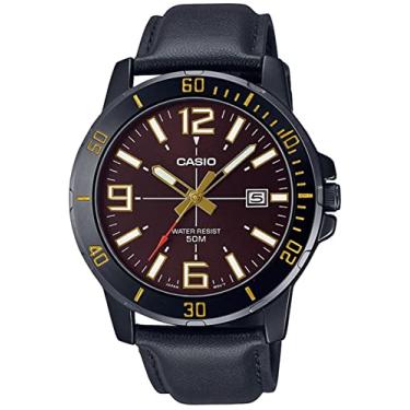 Imagem de RELÓGIO CASIO MASCULINO COURO MTP-VD01BL-5BVUDF
