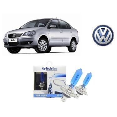 Imagem de Par de Lampadas Halogenas Super Branca Farol Baixo H7 para Volkswagen 