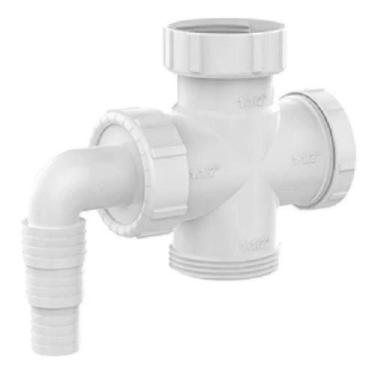 Imagem de Conexao Adaptador Maquina De Lavar Roupa Lava-louca 4 Saídas - Blukit