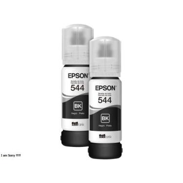 Imagem de Kit 2 Garrafas de Tinta Epson T544 Original - EcoTank Preto