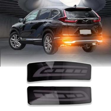 Imagem de PGTOPONE Kit de lâmpadas de seta de luz traseira de LED fumê refletores de freio de neblina para Honda CRV CR-V 2020 2021 2022 EX EX-L Touring Acessórios Plug and Play