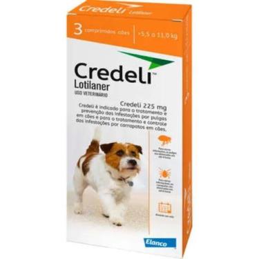Imagem de Credeli Antipulgas Carrapatos Cães 5,5 A 11kg 3 Comprimidos