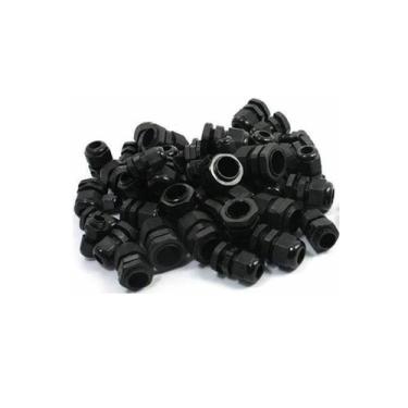 Imagem de Kit 20 Peças - Prensa Cabo Nylon Pg9 Preto - ATMX