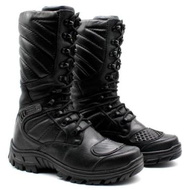 Imagem de Coturno Segurança EPI Cano Alto Couro Trabalho Conforto - BM Brasil, 3