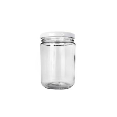Imagem de 12 Potes De Vidro Andino 360ml Com Tampa Branca Multiuso  - Embaleve C