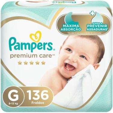 Imagem de Fralda Pampers Premium Care Topíssima G com 136un