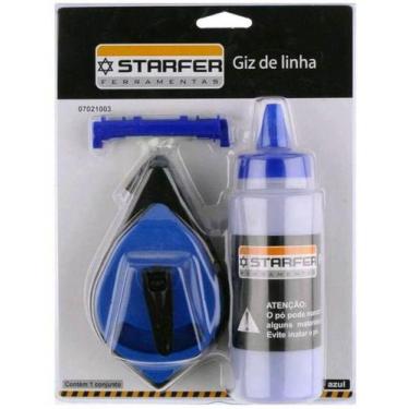 Imagem de Giz De Linha Pedreiro Em Pó Azul Starfer