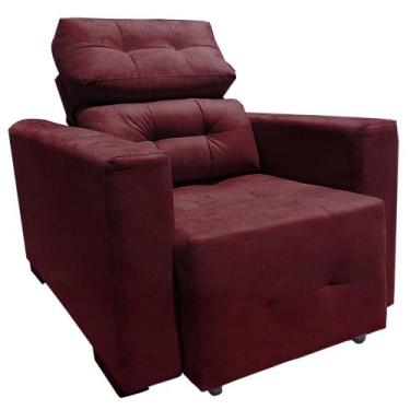 Imagem de  Cadeira Poltrona Reclinável Retrátil Isabelle Consultório Estética Fa