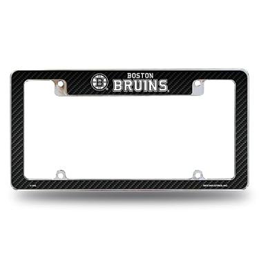 Imagem de Rico Industries NHL Boston Bruins Preto 30,48 cm x 15,24 cm Moldura de placa automotiva para carro/caminhão/SUV