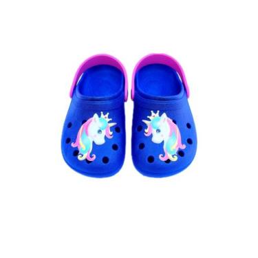 Imagem de Sandalia Babuche Infantil Feminina Unicornio Menina leve e Confortavel