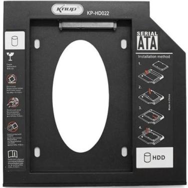 Imagem de Adaptador Caddy Hd Ssd Sata Gaveta Dvd Notebook - Knup
