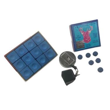 Imagem de 2 Porta Giz Vai E Vem + 1 Dz Giz Master +6 Sola Taco Bilhar - Tacolând