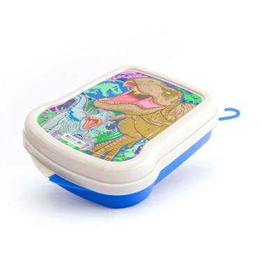 Imagem de Sanduicheira Infantil Jurassic World de Plástico Lancheira Escolar Pla