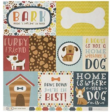 Imagem de Papel Echo Park BK97002 Cask Cartão de dupla face (25 folhas por pacote), 30 x 30 cm, Cartões de diário, sortidos