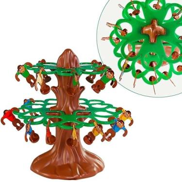 Imagem de Brinquedo Pula Macaco Divertido e Educativo - Jogo de Agilidade e Coordenação para Crianças - Brinquedo Interativo e Seguro com Macacos Saltitantes para Toda a Família