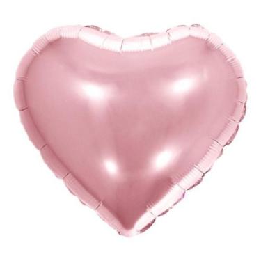 Imagem de Balão Metalizado Coração Rose 18" (45cm) - Make+