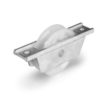 Imagem de Rodana De Nylon 7cm Com Cavalete Aluminio Para Portão 1 Peça - rodanan