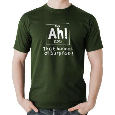 Imagem de Camiseta Algodão AH The element of surprise - Foca na Moda, Musgo, M