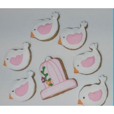 Imagem de Biscoito Decorado de Mel Passarinhos - Dona Maria Biscoiteria 