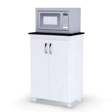 Imagem de Balcão Microondas Vitória Branco AJL Móveis