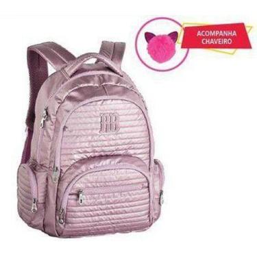 Imagem de Mochila clio rebecca bonbon rosa crinkle metalizada -  rb2050