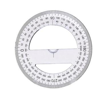 Imagem de Régua Transferidor Escolar Profissional 180º 360º - Papelaria Store, 3