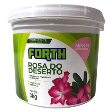 Imagem de Adubo Fertilizante Mineral Para Rosa Do Deserto NPK Forth 3kg - Forth 