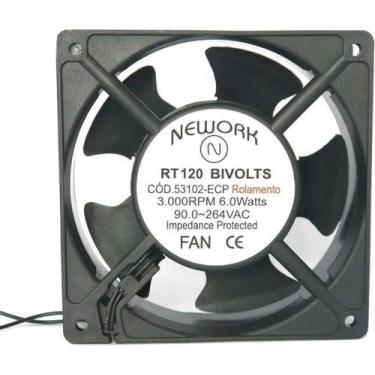 Imagem de Miniventilador Bivolt Cooler Ventoinha Fan 120X120x38 Nework Dissipado