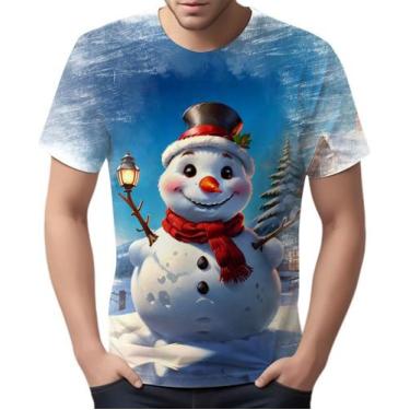 Imagem de Camise Camiseta Tshirt Natal Festas Boneco de Neve Noel 2 - Enjoy Shop