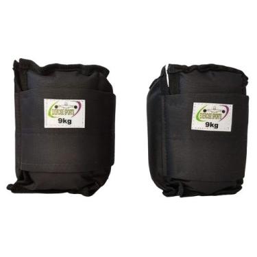Imagem de Caneleira Tornozeleira 9 KG - Exercise Sports, Preto