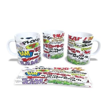 Imagem de Caneca de Porcelana Branca Personalizada Coleção Luta de Quadrinhos (Mod.2)