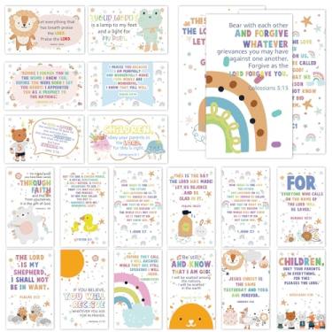 Imagem de 60 cartões de oração mini escrituras com versículos bíblicos variados para estudos bíblicos, presentes cristãos religiosos inspiradores para família - JK0407